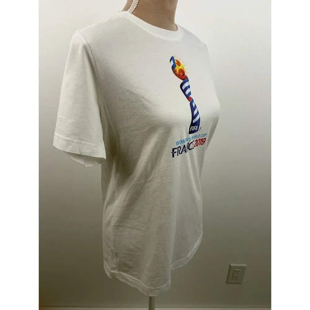 Adidas FIFA Women’s World Cup France 2019 Tee White Girls 13-14Y Women’s Small
